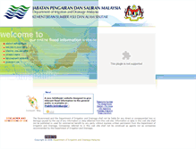 Tablet Screenshot of infobanjir.water.gov.my